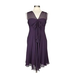 Renato Nucci Womens Silk Sleeveless Cocktail Dress Purple size 38/US small